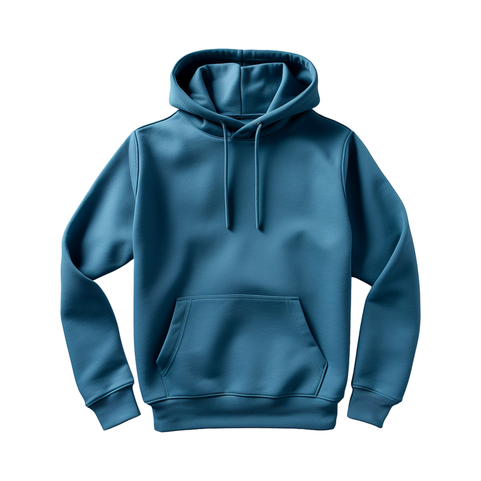 AI generated Blue hoodie isolated on transparent background png