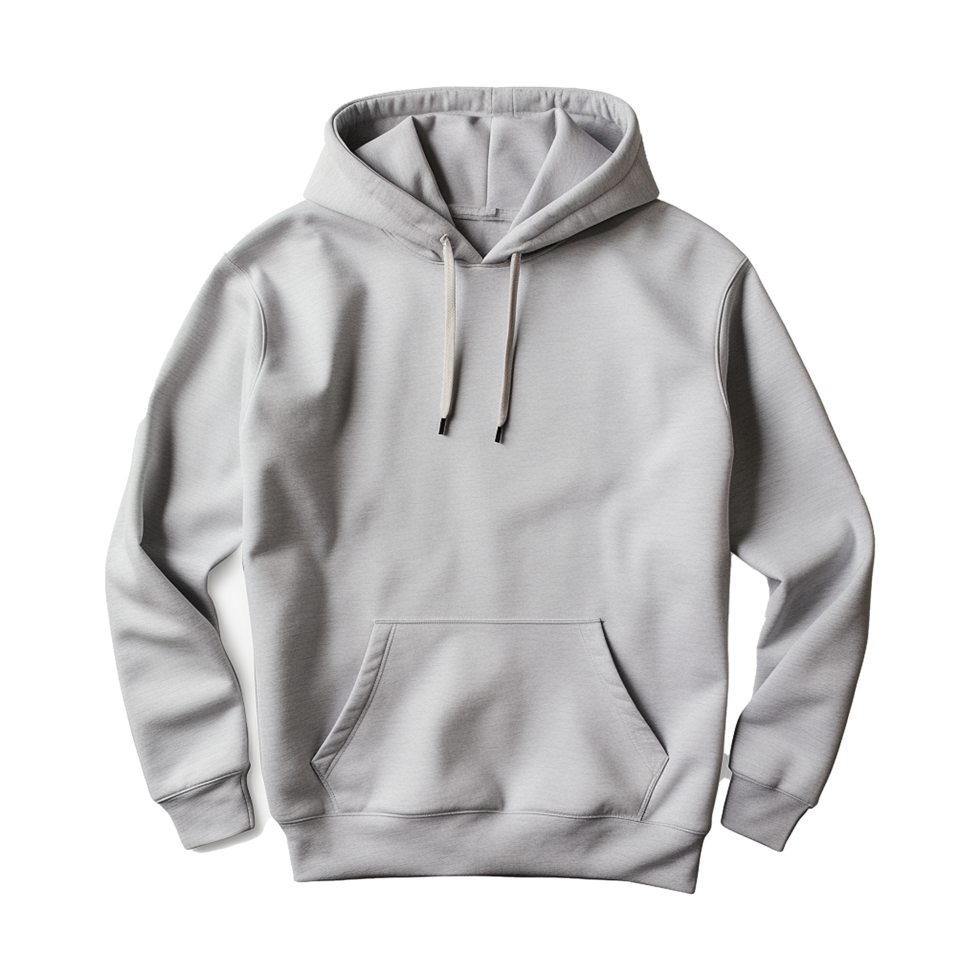 AI generated White hoodie isolated on transparent background png