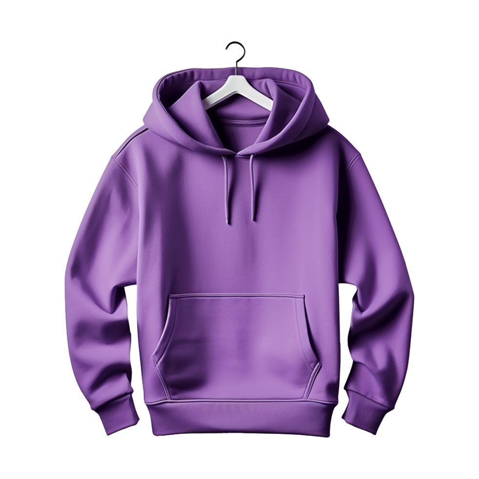 AI generated Purple hoodie isolated on transparent background png