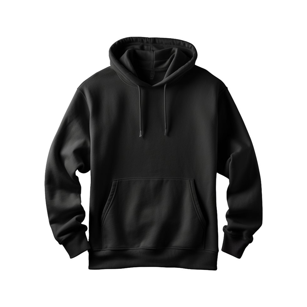 AI generated Black hoodie isolated on transparent background png ...