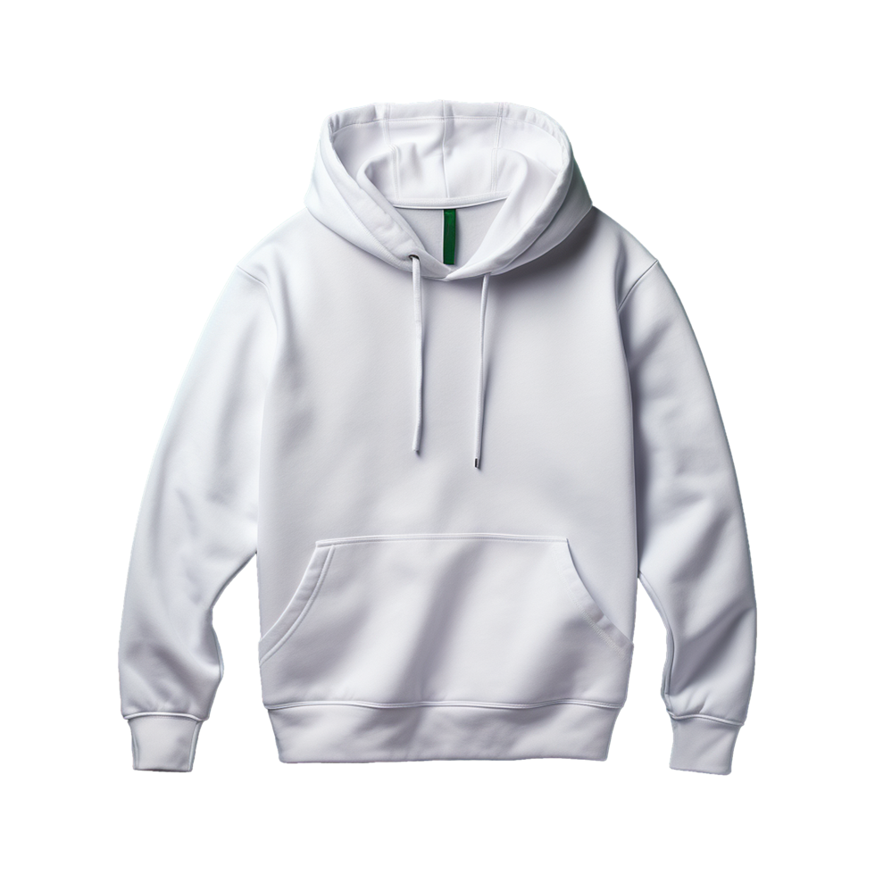 AI generated White hoodie isolated on transparent background png