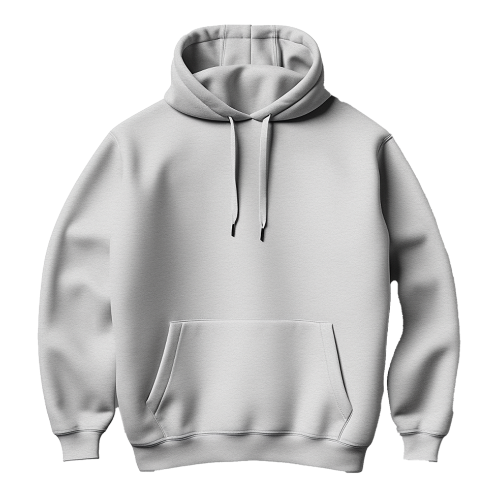 AI generated White hoodie isolated on transparent background png
