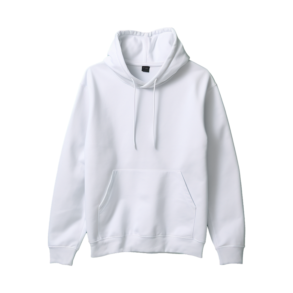 AI generated White hoodie isolated on transparent background png