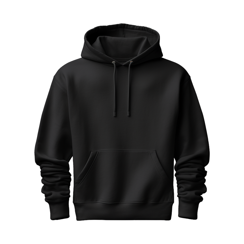 AI generated Black hoodie isolated on transparent background png ...