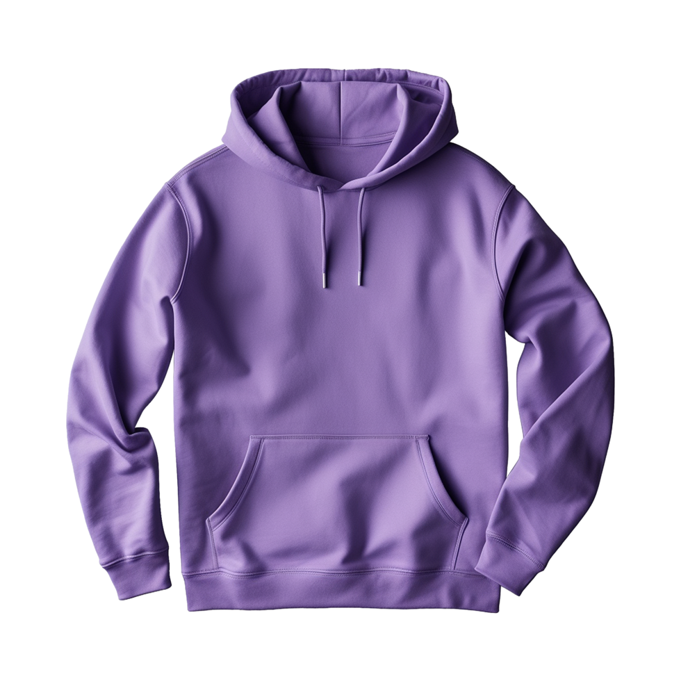 ai généré violet sweat à capuche isolé sur transparent Contexte png