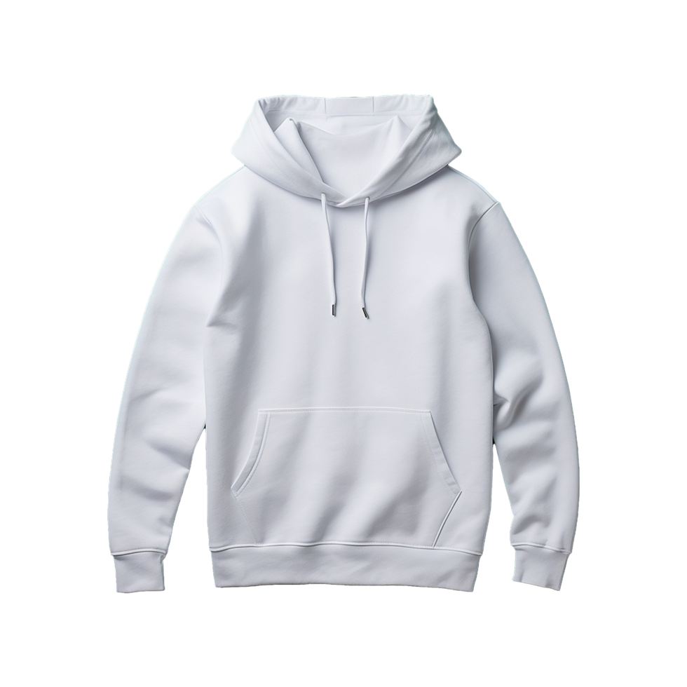 AI generated White hoodie isolated on transparent background png