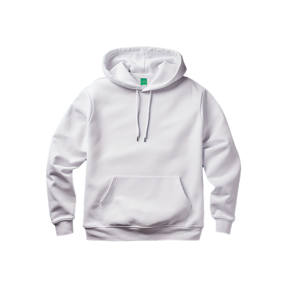 AI generated White hoodie isolated on transparent background png