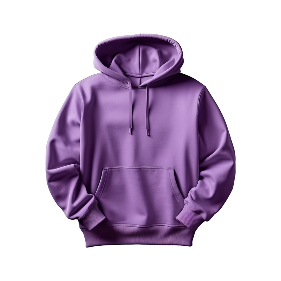 AI generated Purple hoodie isolated on transparent background png
