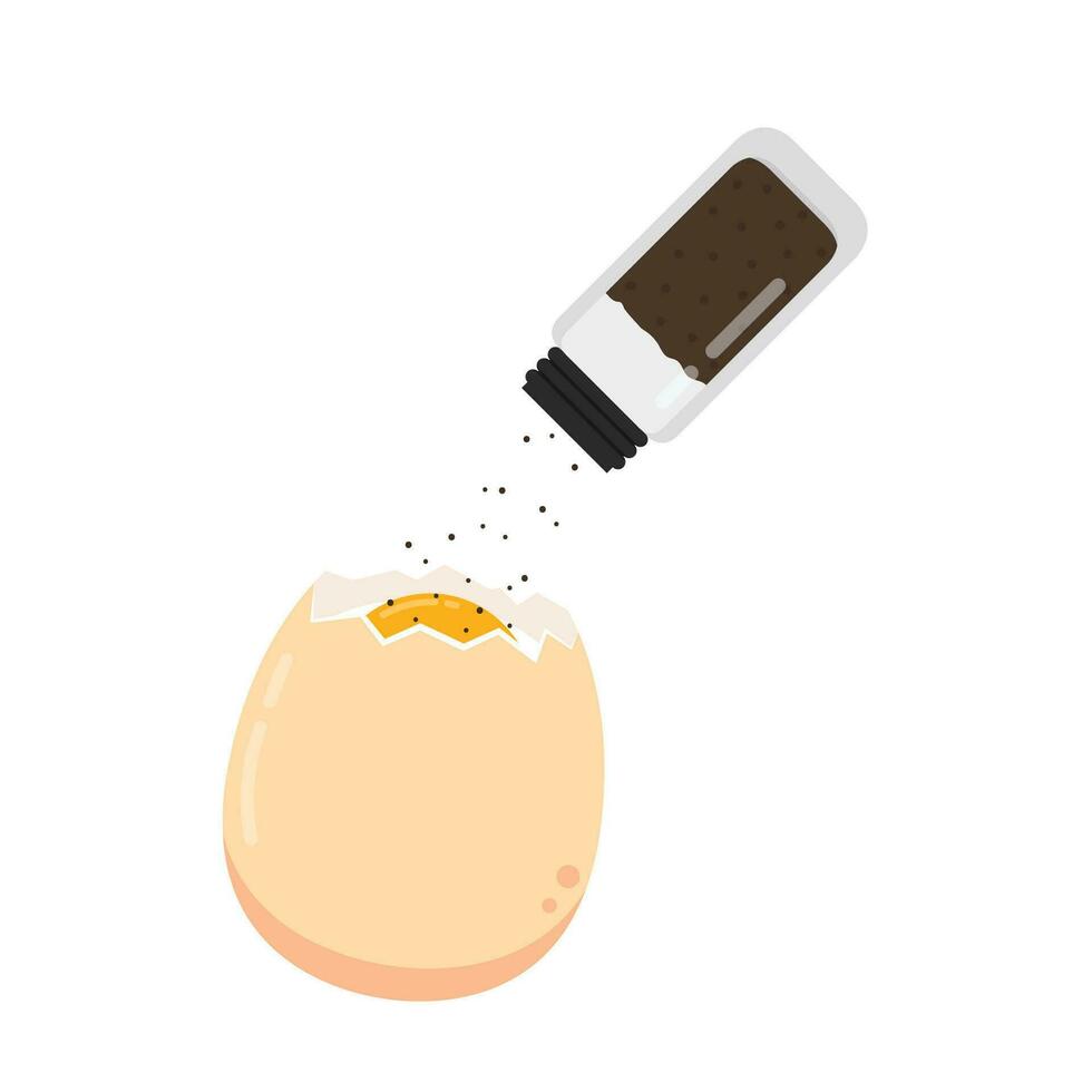 Egg vector. Egg on white background. vector