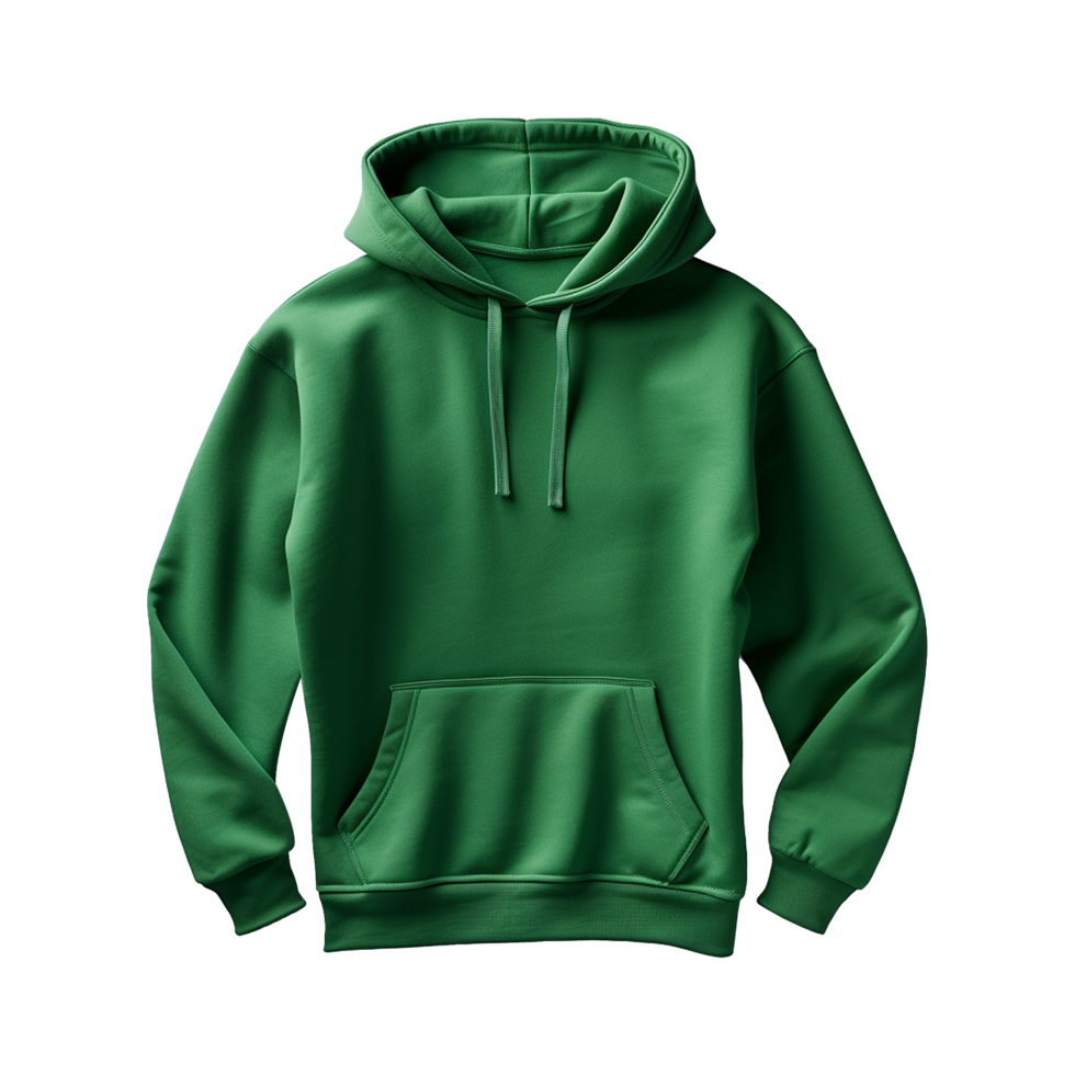 AI generated Green hoodie isolated on transparent background png ...