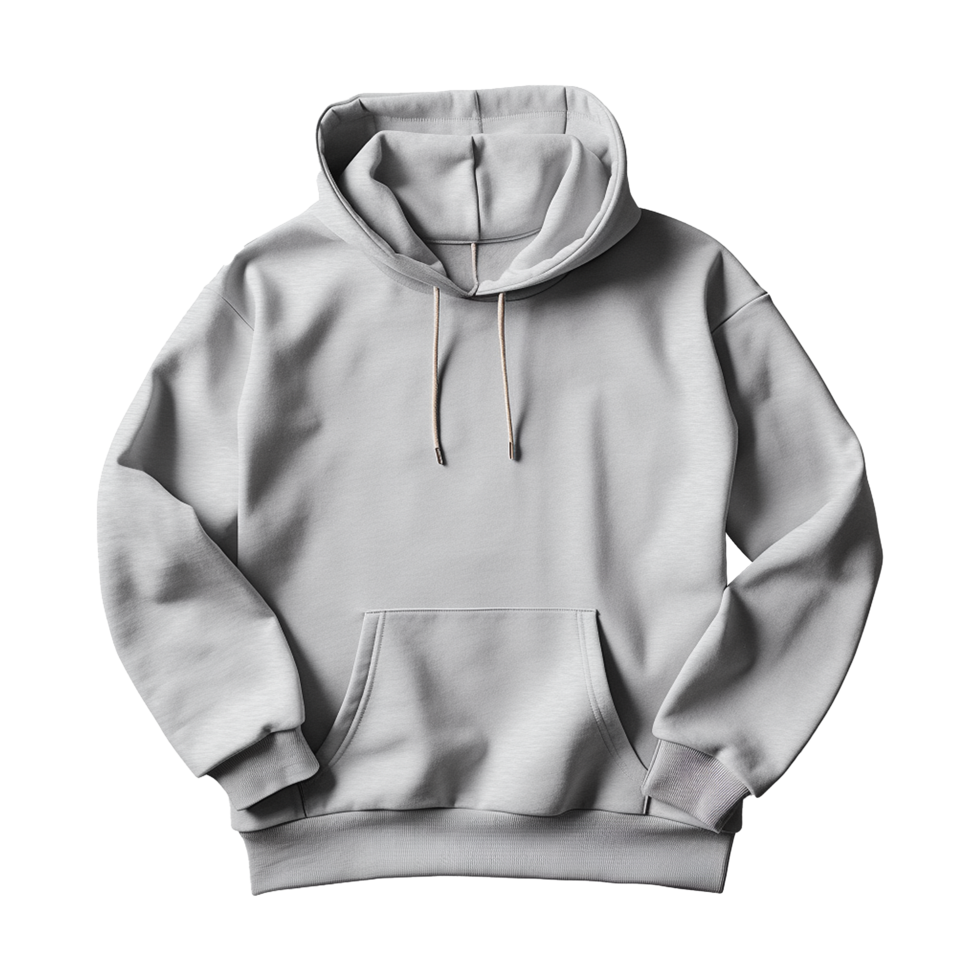 AI generated White hoodie isolated on transparent background png