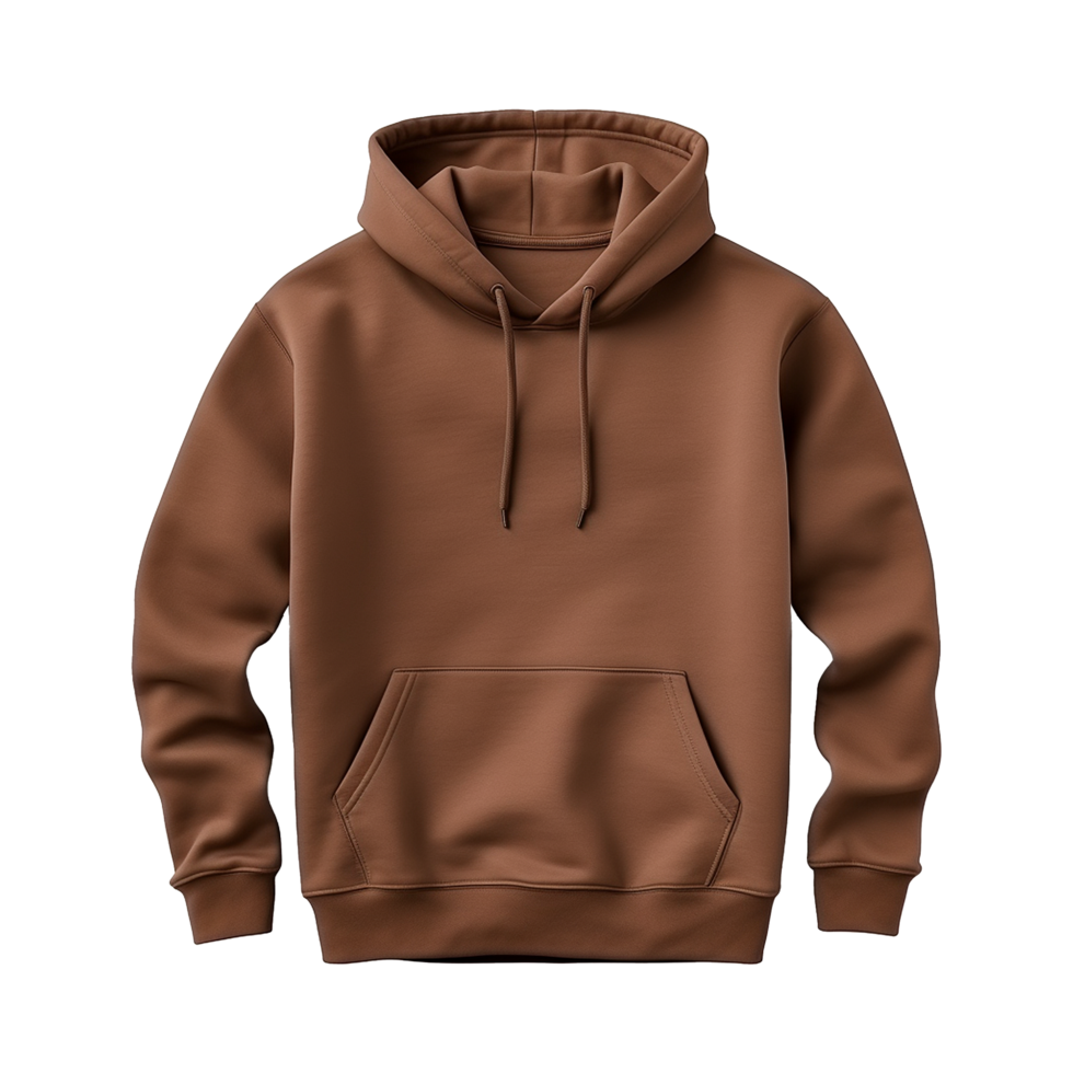 AI generated Brown hoodie isolated on transparent background png