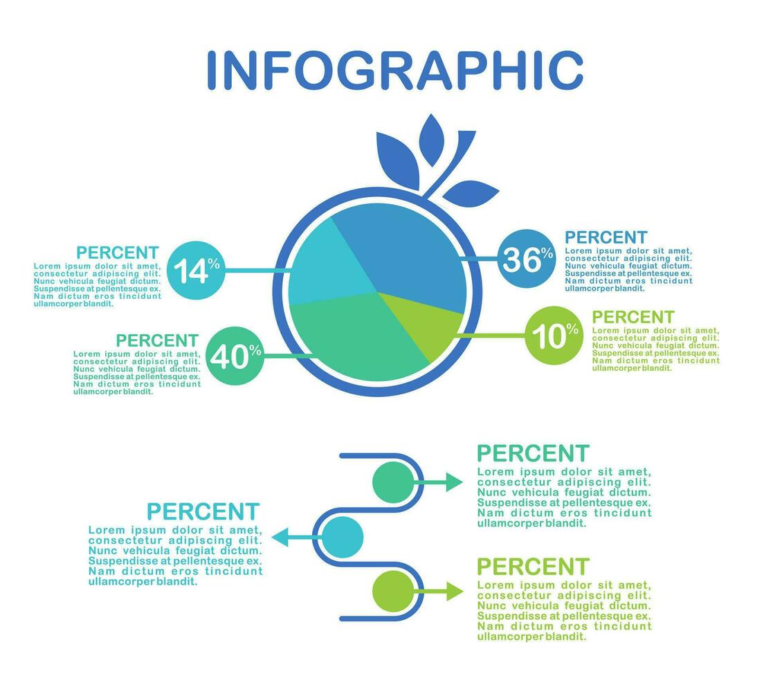 Business data visualization. Process chart. Abstract elements of graph, diagram with steps, options, parts or processes. Vector business template for presentation. Creative concept for infographic