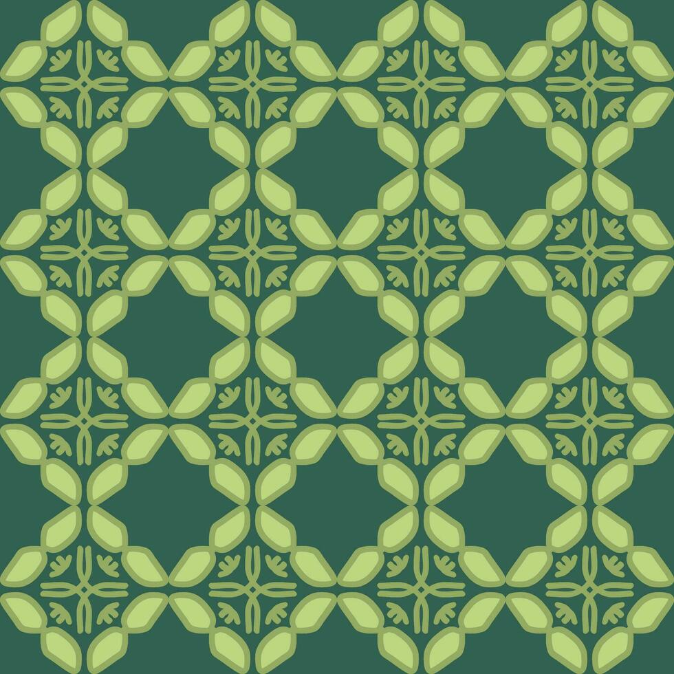 green olive mandala art seamless pattern floral creative design background vector illustration