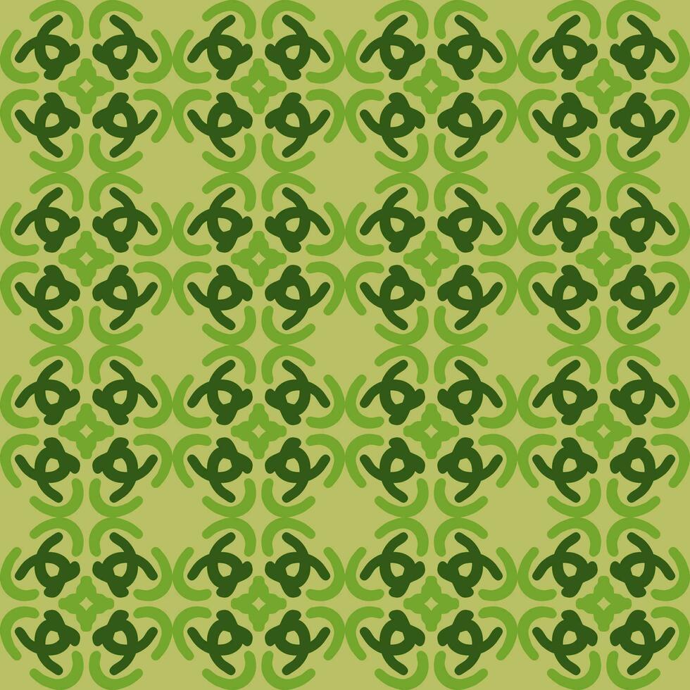 green olive mandala art seamless pattern floral creative design background vector illustration