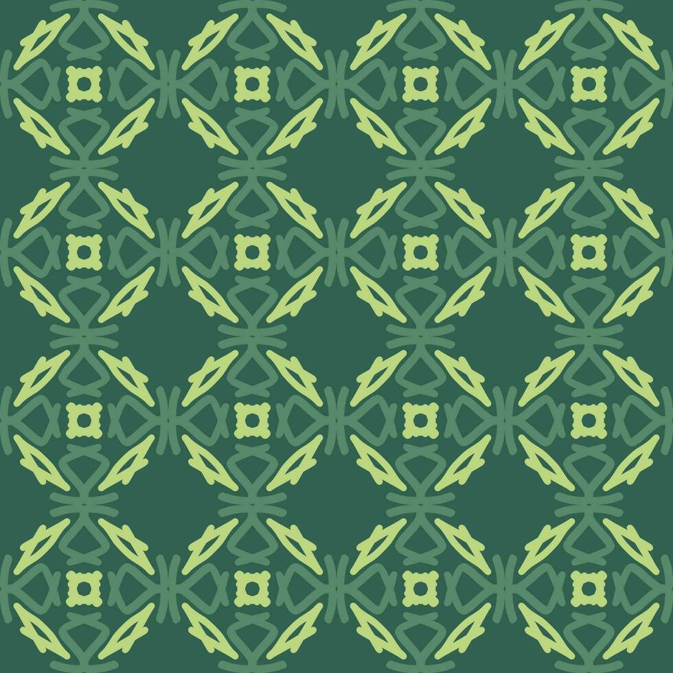 green olive mandala art seamless pattern floral creative design background vector illustration