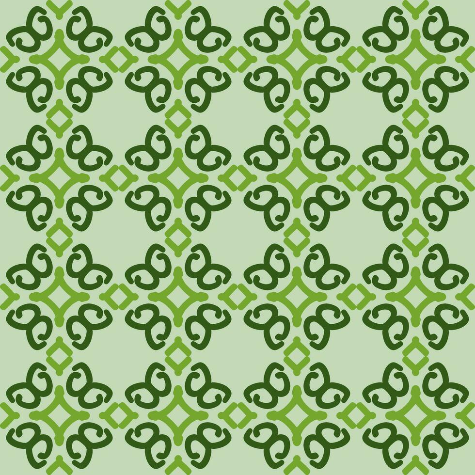 green olive mandala art seamless pattern floral creative design background vector illustration