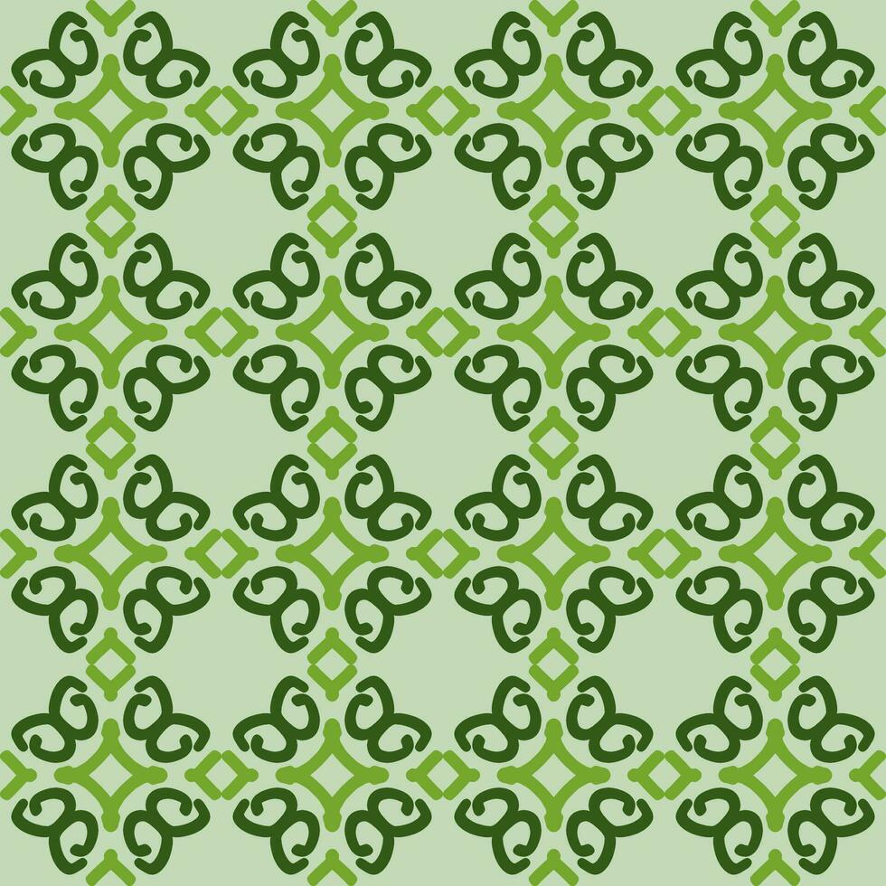 green olive mandala art seamless pattern floral creative design background vector illustration