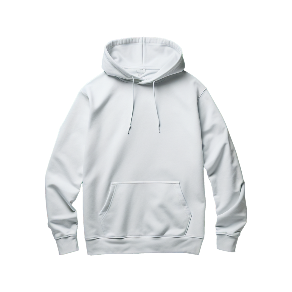 AI generated White hoodie isolated on transparent background png