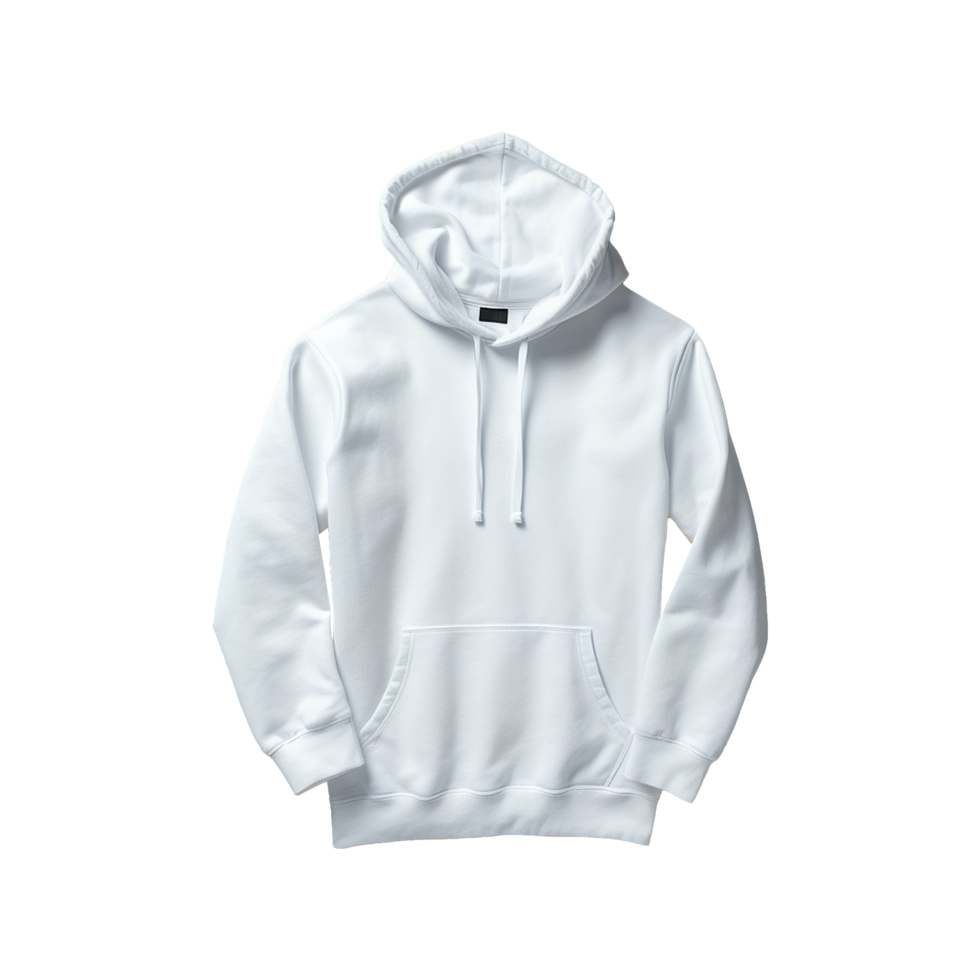 AI generated White hoodie isolated on transparent background png