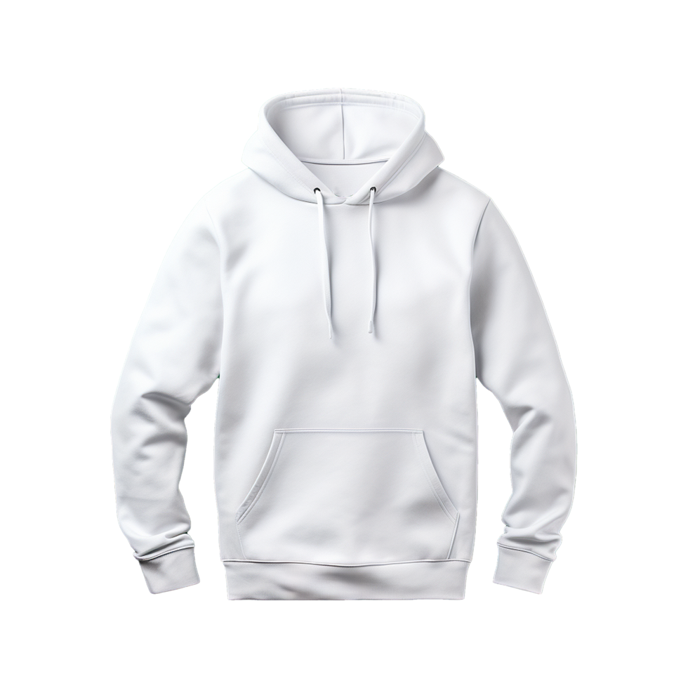 AI generated White hoodie isolated on transparent background png