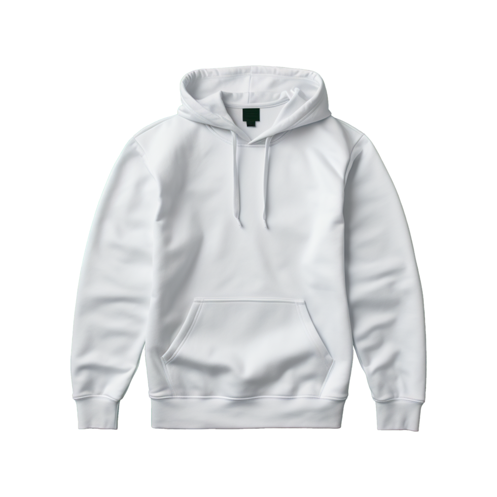AI generated White hoodie isolated on transparent background png