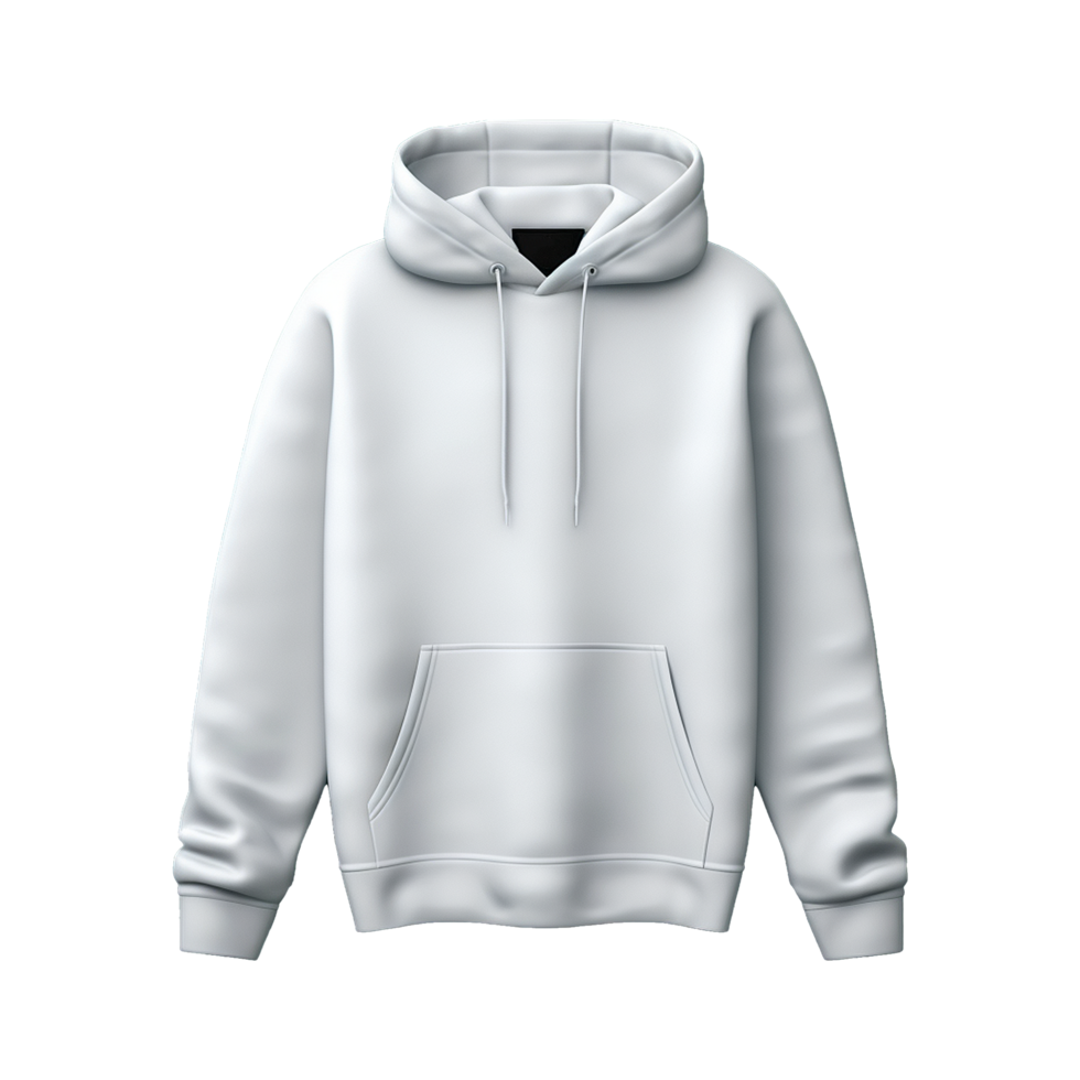 AI generated White hoodie isolated on transparent background png