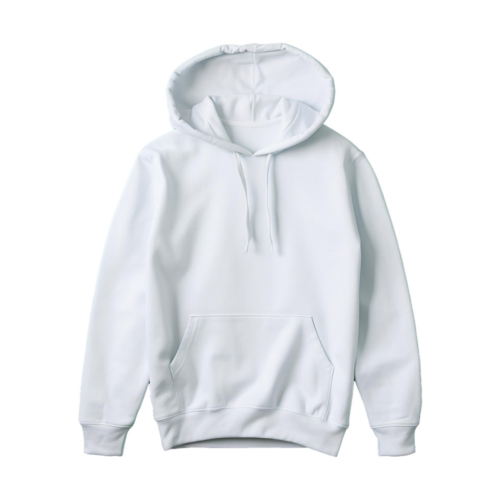 AI generated White hoodie isolated on transparent background png