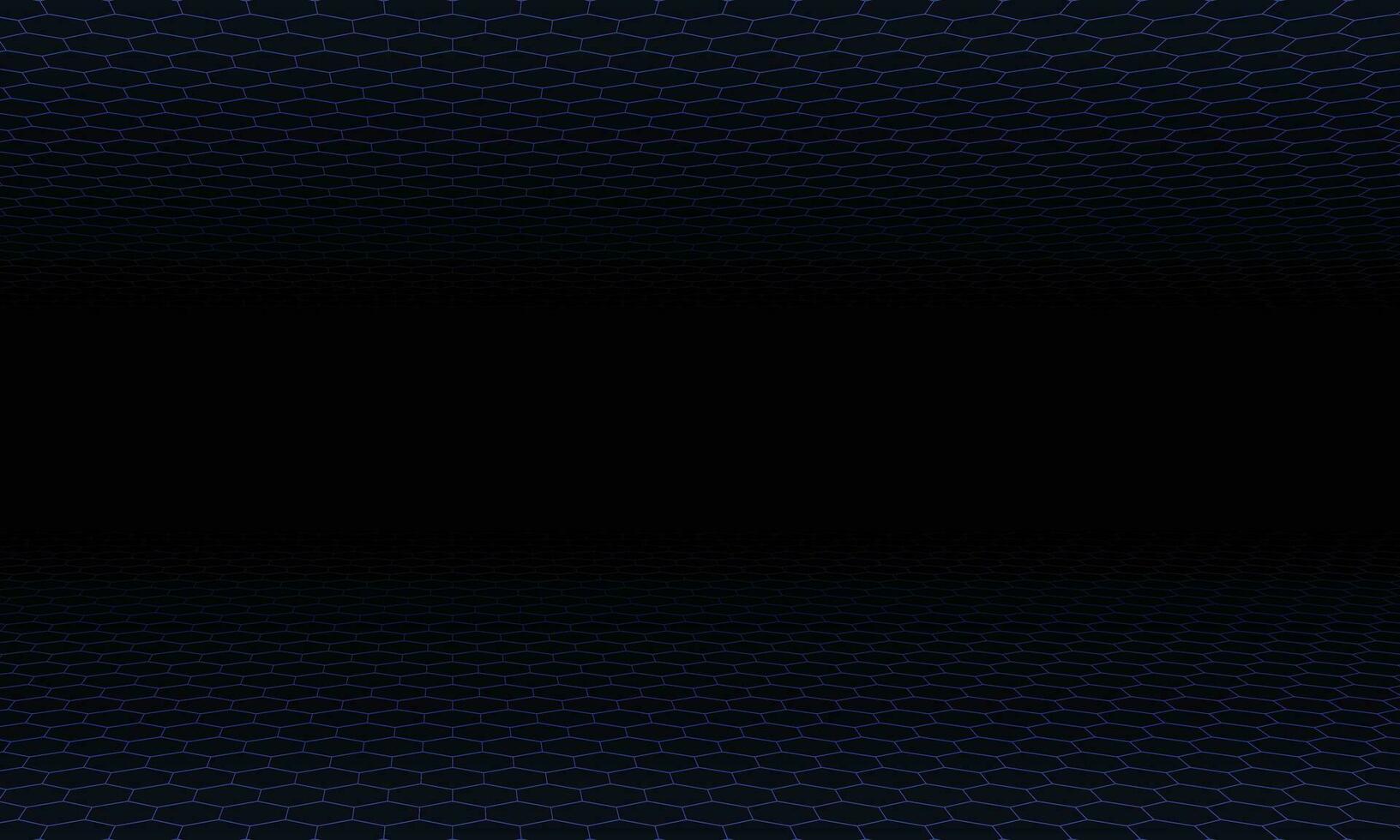 Hexagonal perspective background. vector