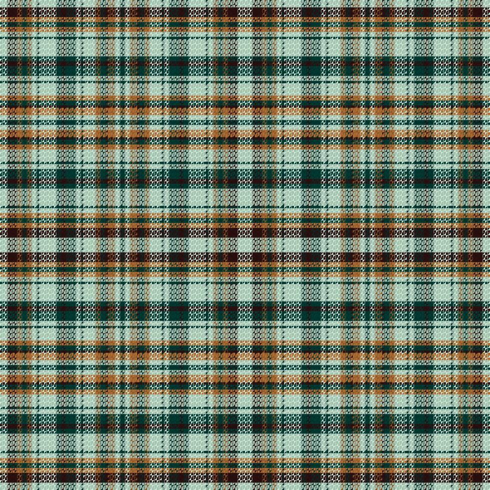 Tartan plaid pattern with texture and retro color. vector