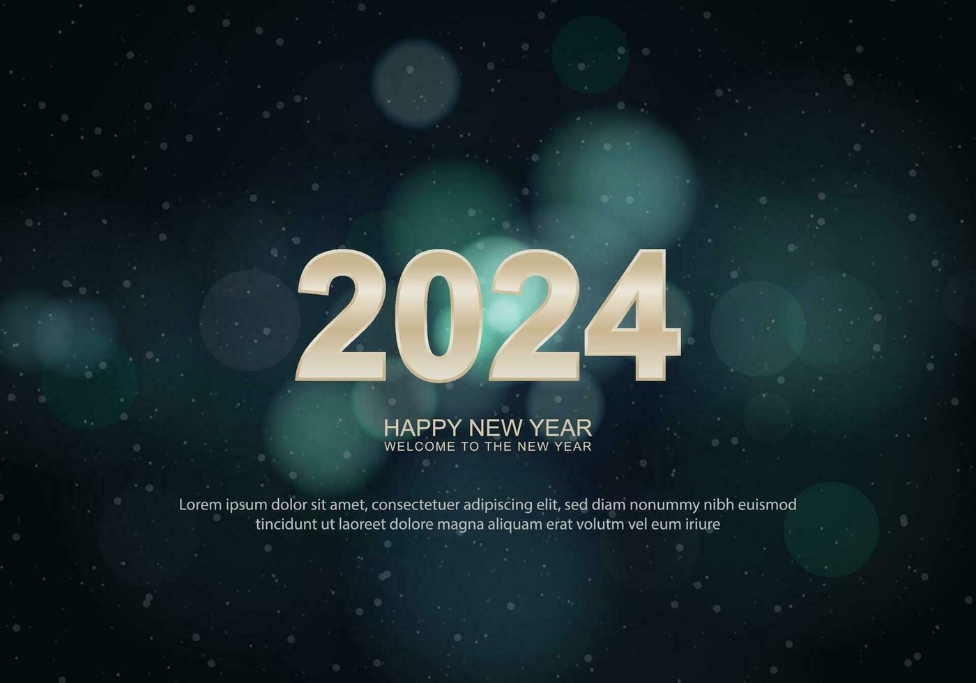 Happy New Year 2024 background. vector