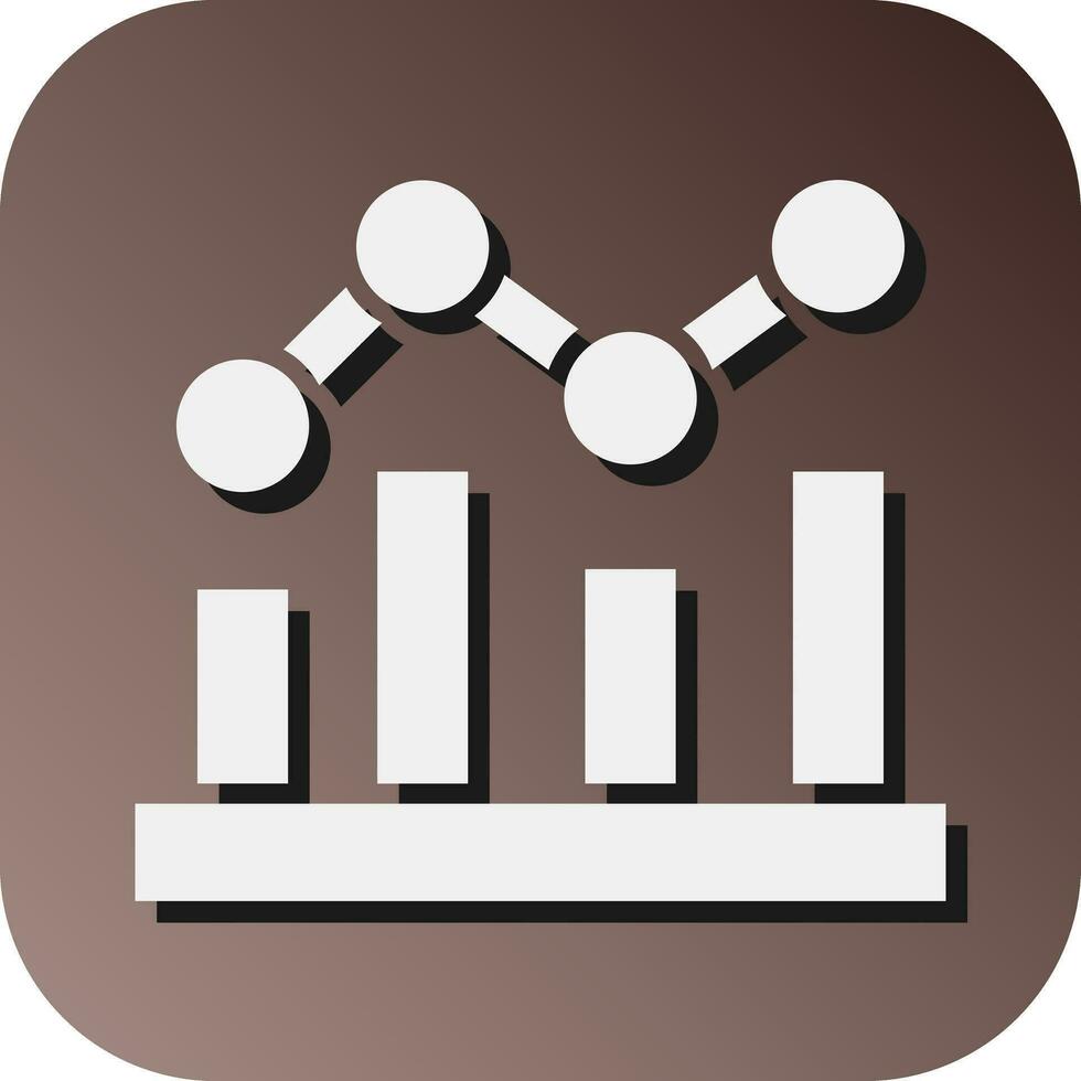 Statistics Vector Glyph Gradient Background Icon For Personal And Commercial Use.