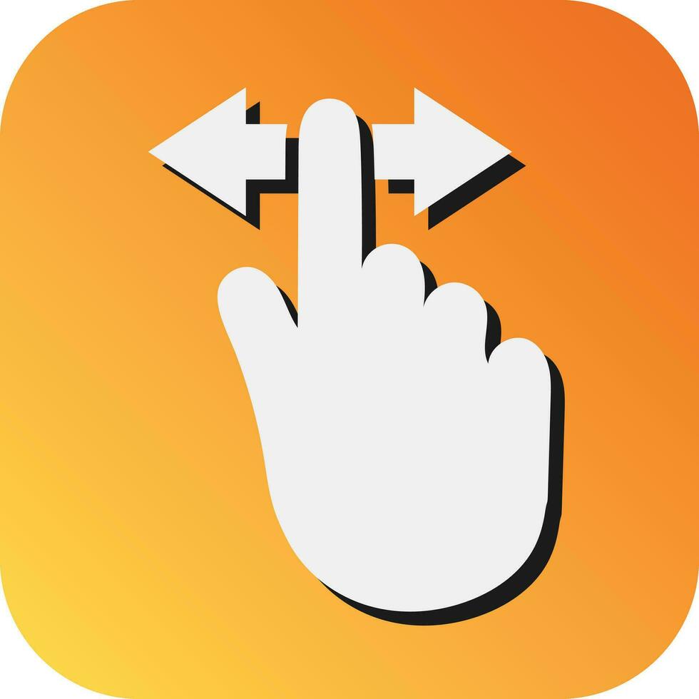 Swipe Vector Glyph Gradient Background Icon For Personal And Commercial Use.