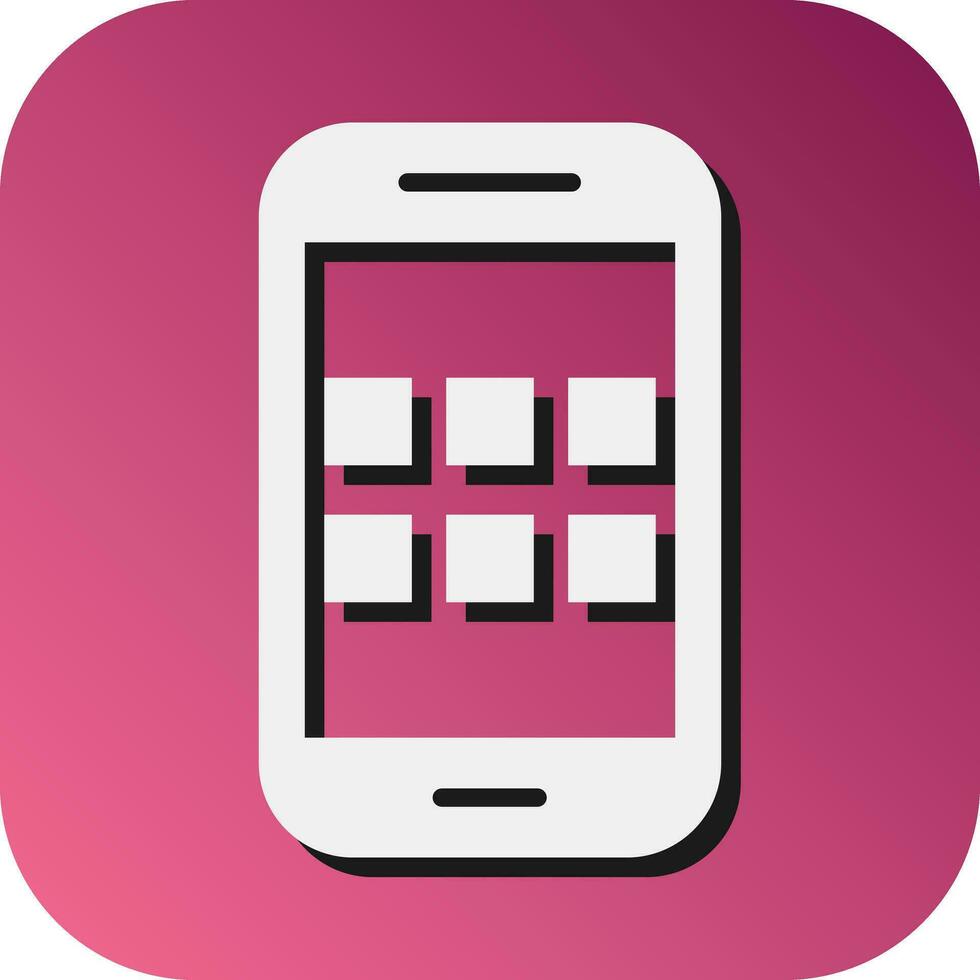 Apps Vector Glyph Gradient Background Icon For Personal And Commercial Use.