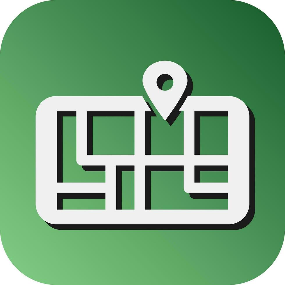 Gps Vector Glyph Gradient Background Icon For Personal And Commercial Use.