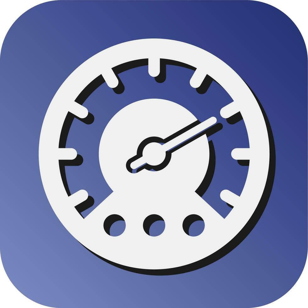 Gauge Vector Glyph Gradient Background Icon For Personal And Commercial Use.