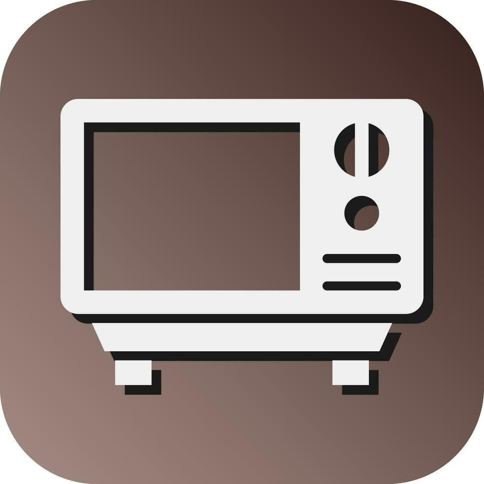 Microwave Vector Glyph Gradient Background Icon For Personal And Commercial Use.