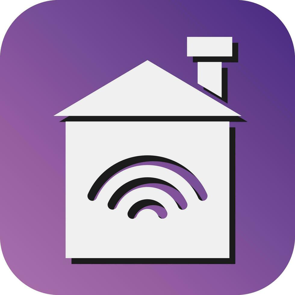 Home Automation Vector Glyph Gradient Background Icon For Personal And Commercial Use.