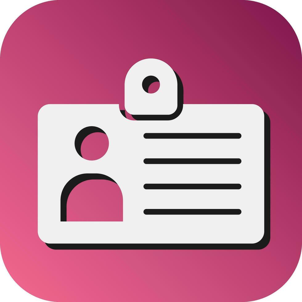 Press Pass Vector Glyph Gradient Background Icon For Personal And Commercial Use.