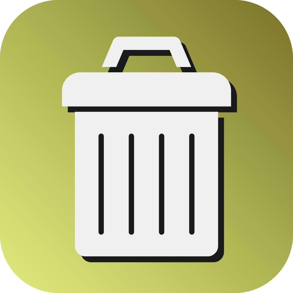 Trash Vector Glyph Gradient Background Icon For Personal And Commercial Use.