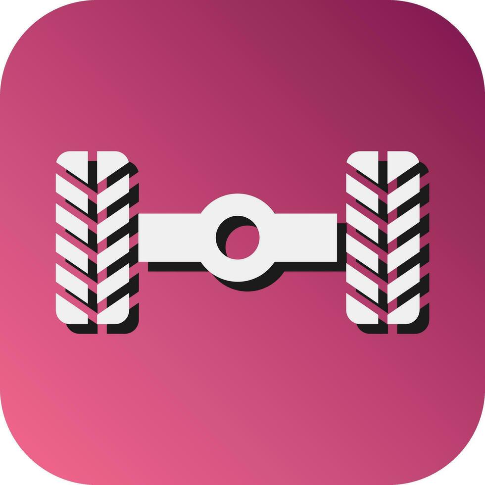 Wheel Alignment Vector Glyph Gradient Background Icon For Personal And Commercial Use.