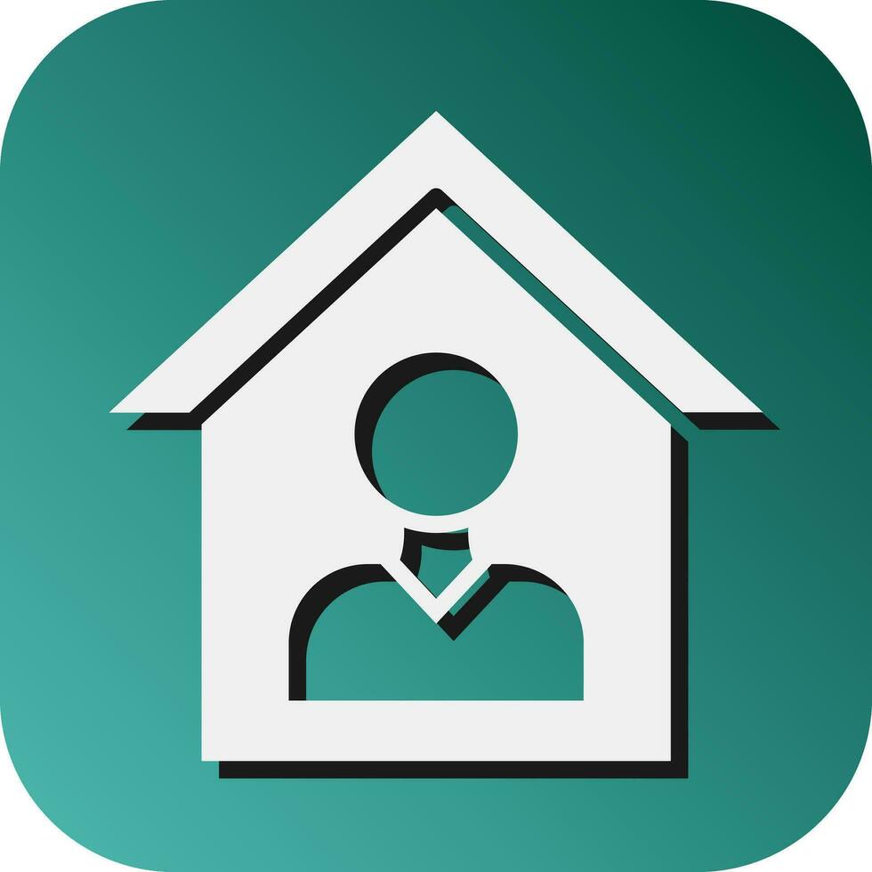 Orphanage Vector Glyph Gradient Background Icon For Personal And Commercial Use.