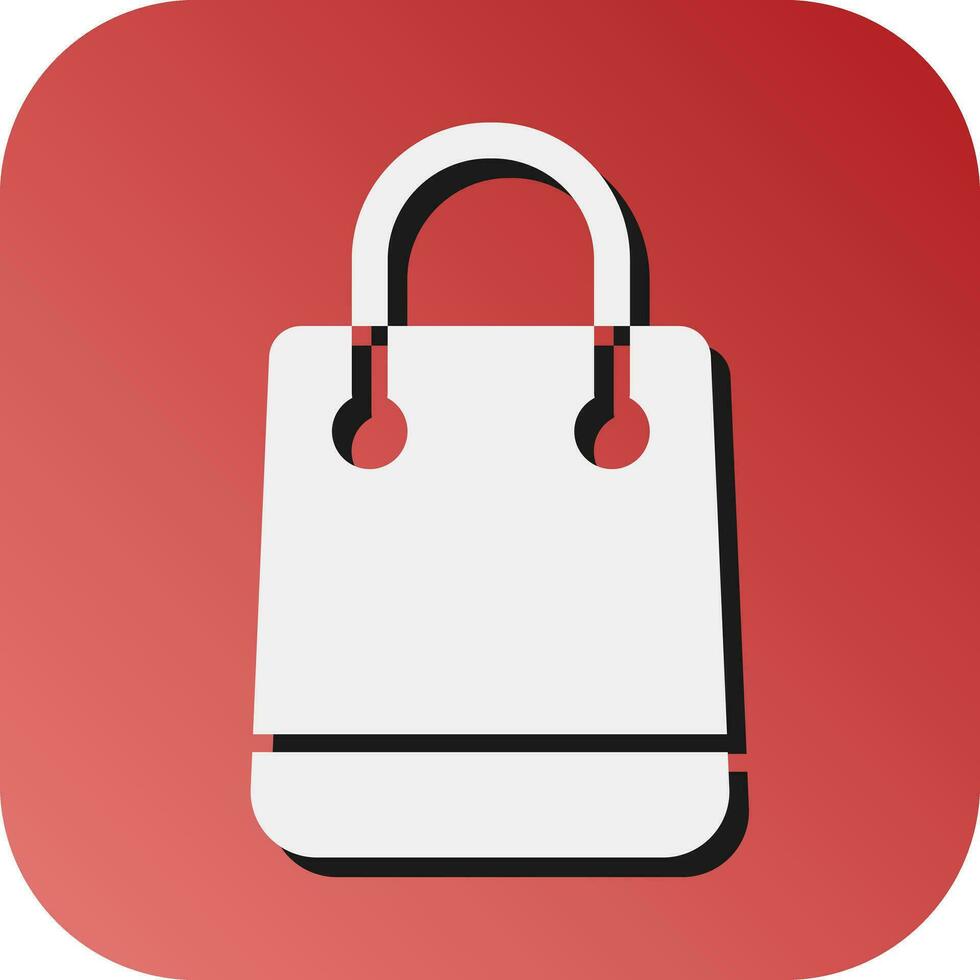 Shopping Bag Vector Glyph Gradient Background Icon For Personal And Commercial Use.