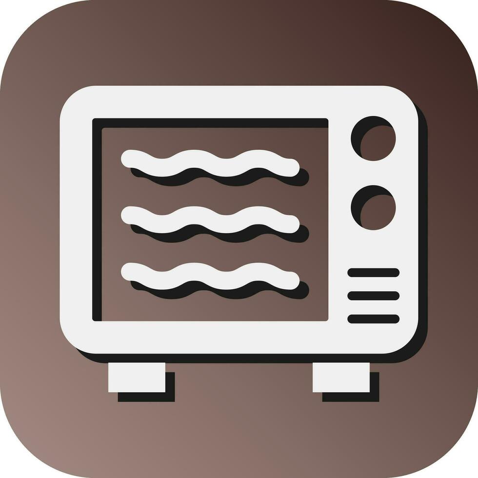 Microwave Vector Glyph Gradient Background Icon For Personal And Commercial Use.