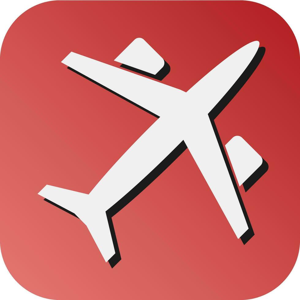 Toy Plane Vector Glyph Gradient Background Icon For Personal And Commercial Use.
