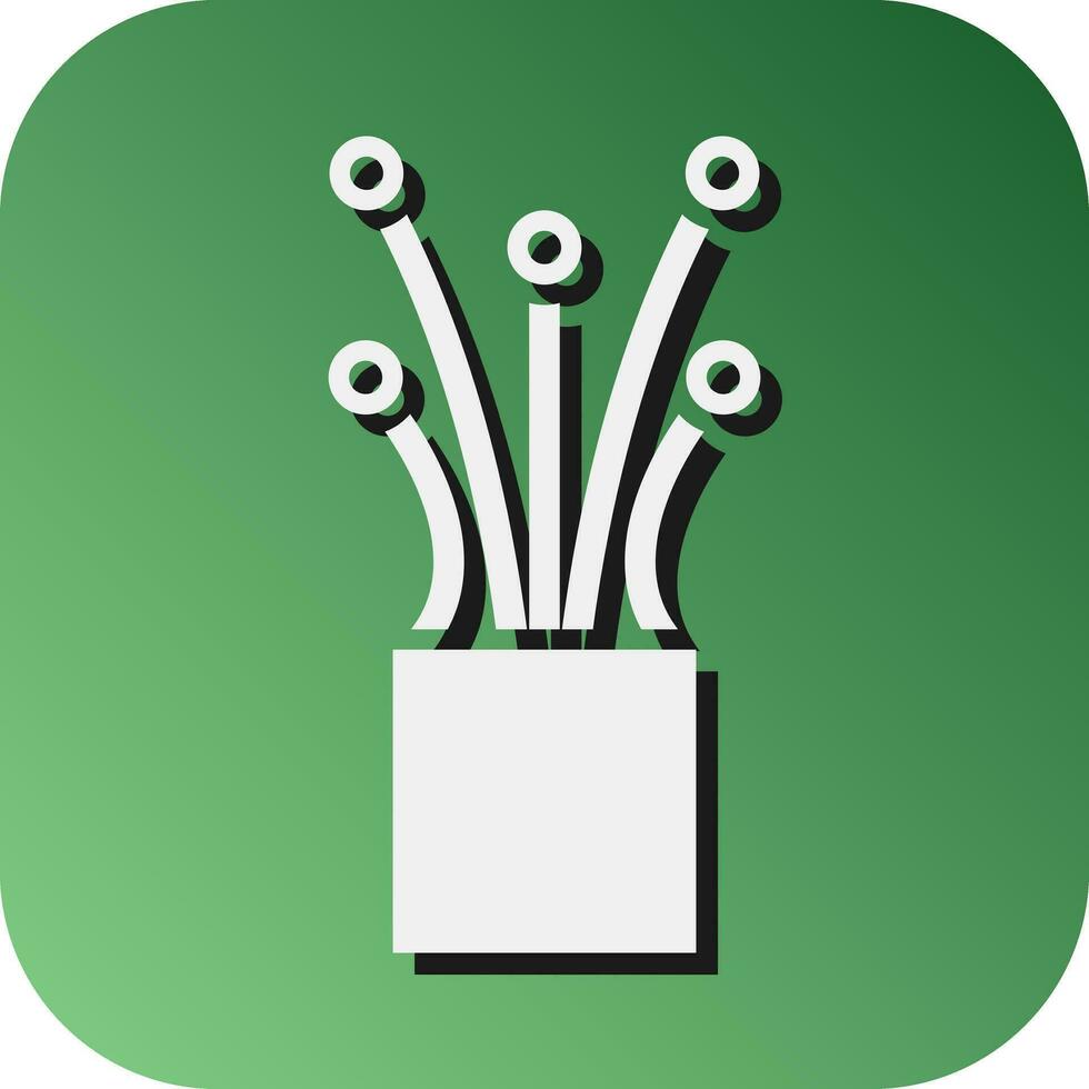 Cable  Vector Glyph Gradient Background Icon For Personal And Commercial Use.