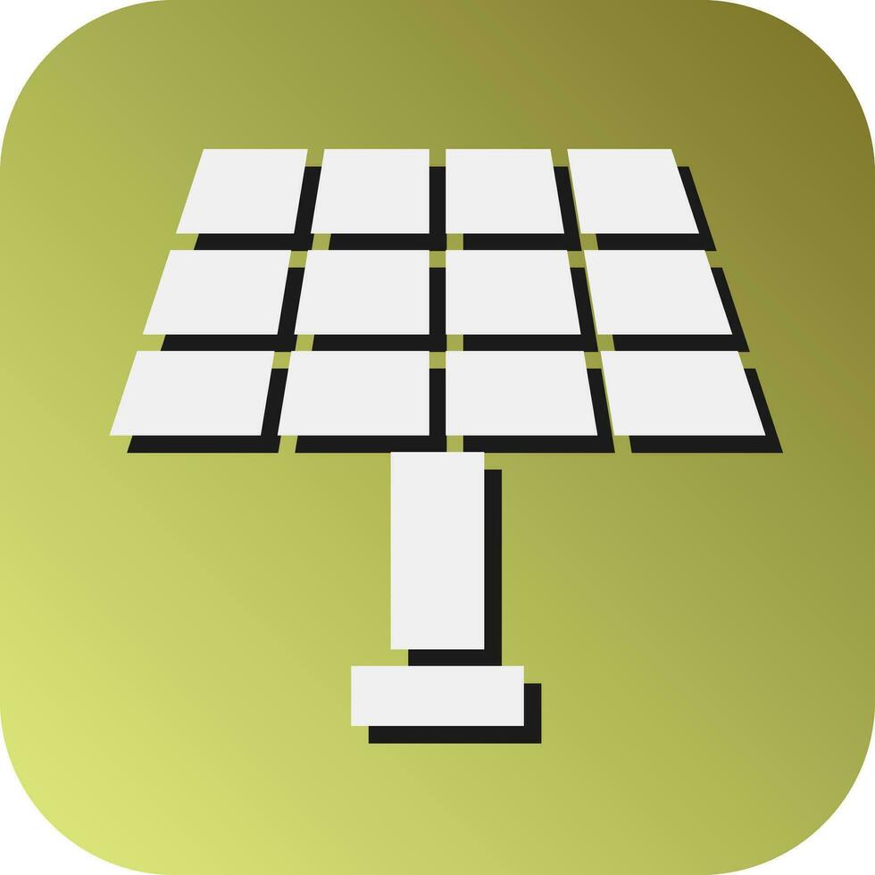 solar panel vector glifo degradado antecedentes icono para personal y comercial usar.