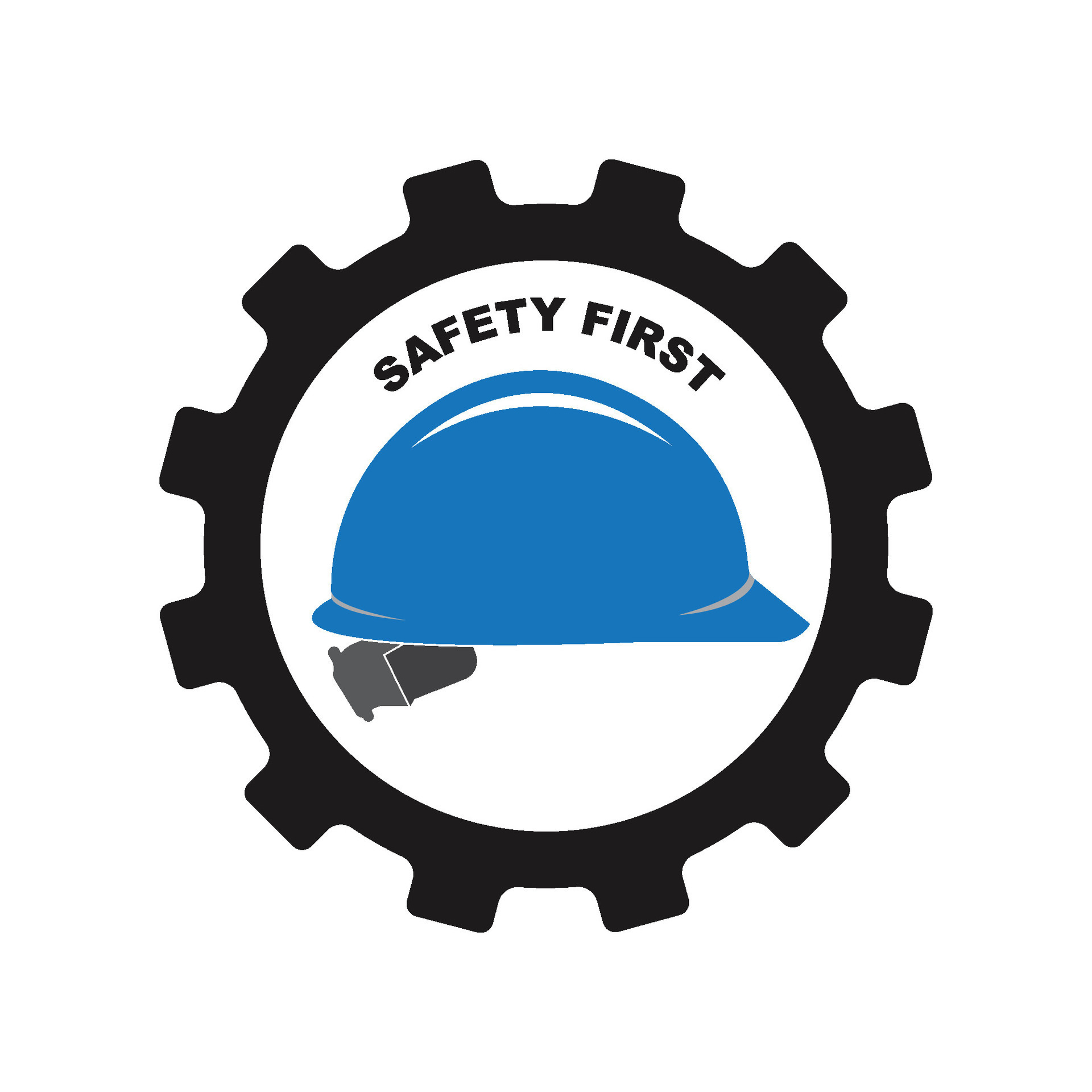 Safety first logo 35441027 Vector Art at Vecteezy