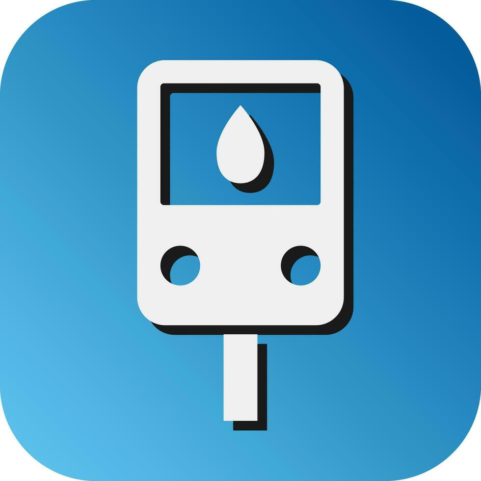 Diabetes Vector Glyph Gradient Background Icon For Personal And Commercial Use.