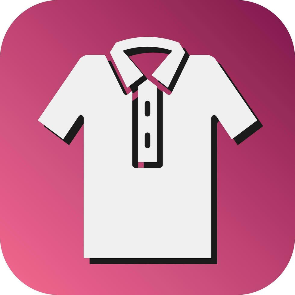 T Shirt Vector Glyph Gradient Background Icon For Personal And Commercial Use.